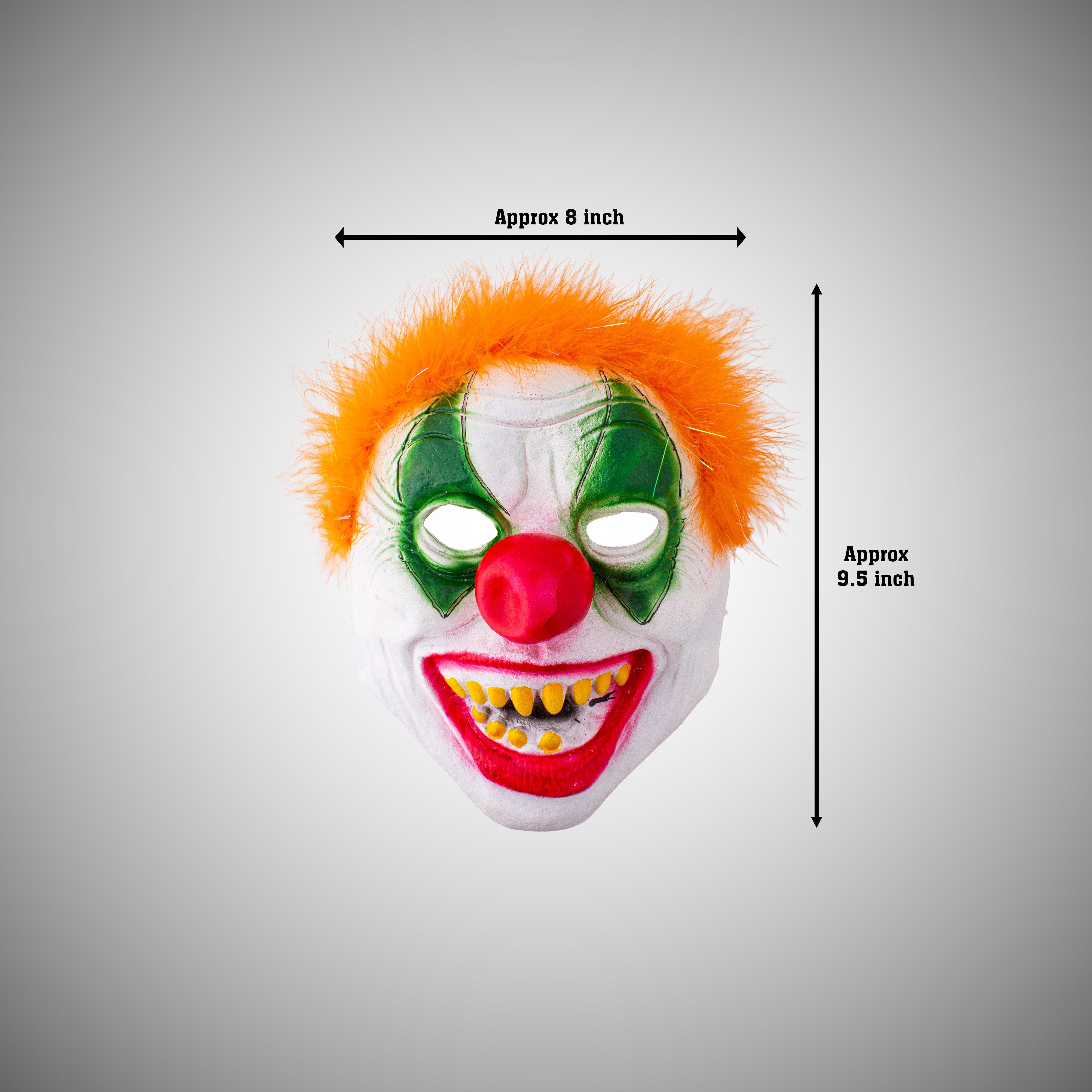 Halloween Mask Bulging Eye Joker Assorted Colours 1pc