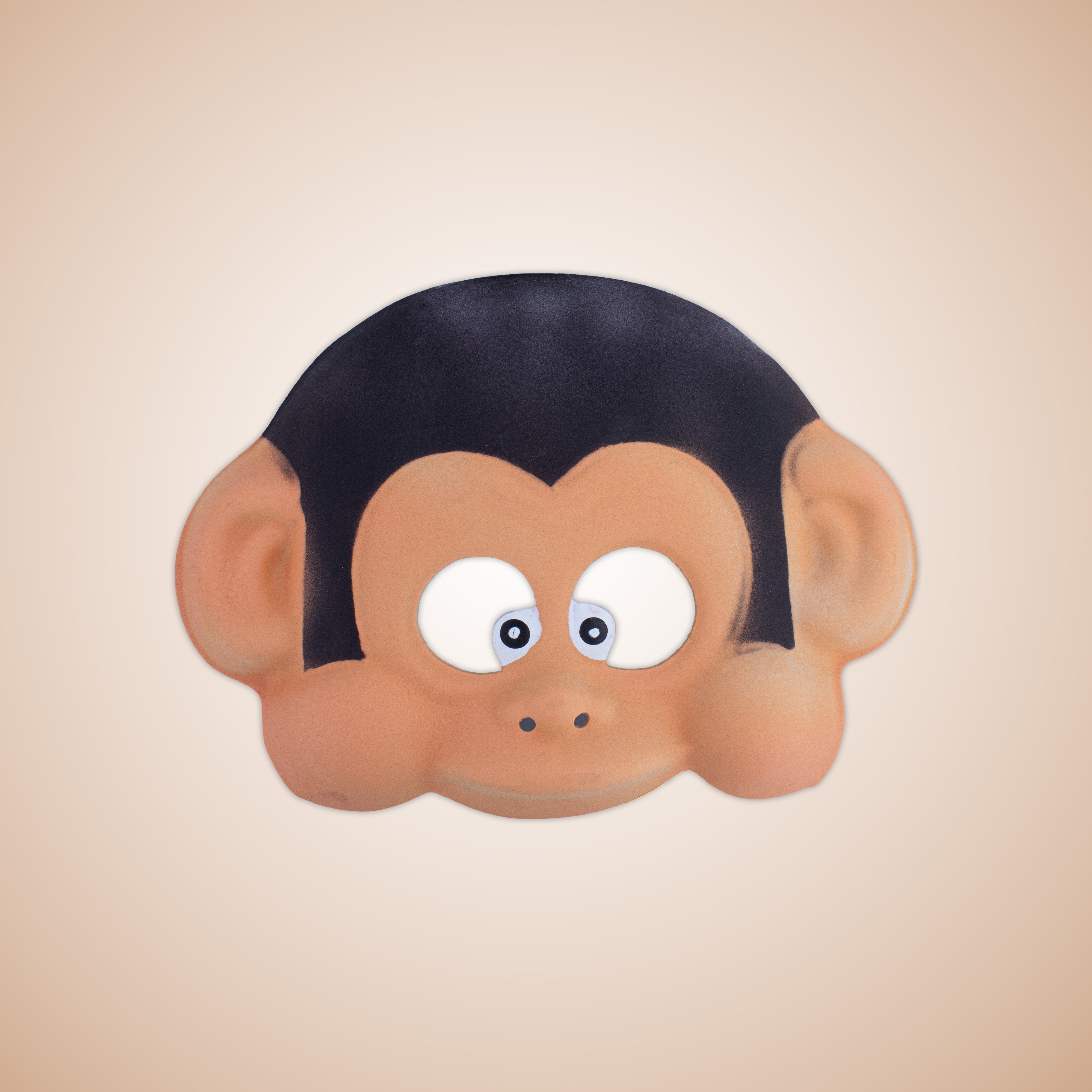 Spooky Monkey Half Mask Assorted colours 1pc