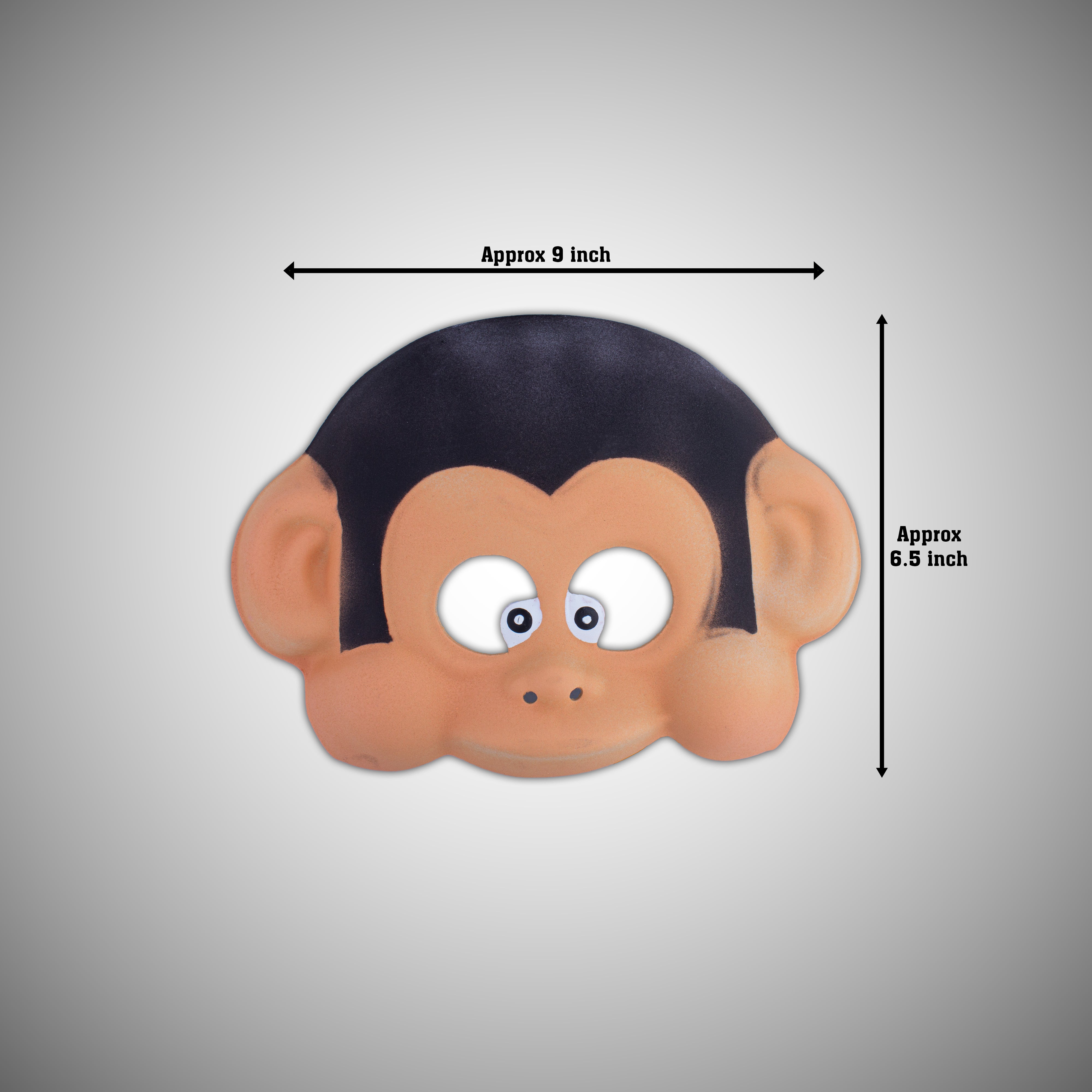 Spooky Monkey Half Mask Assorted colours 1pc