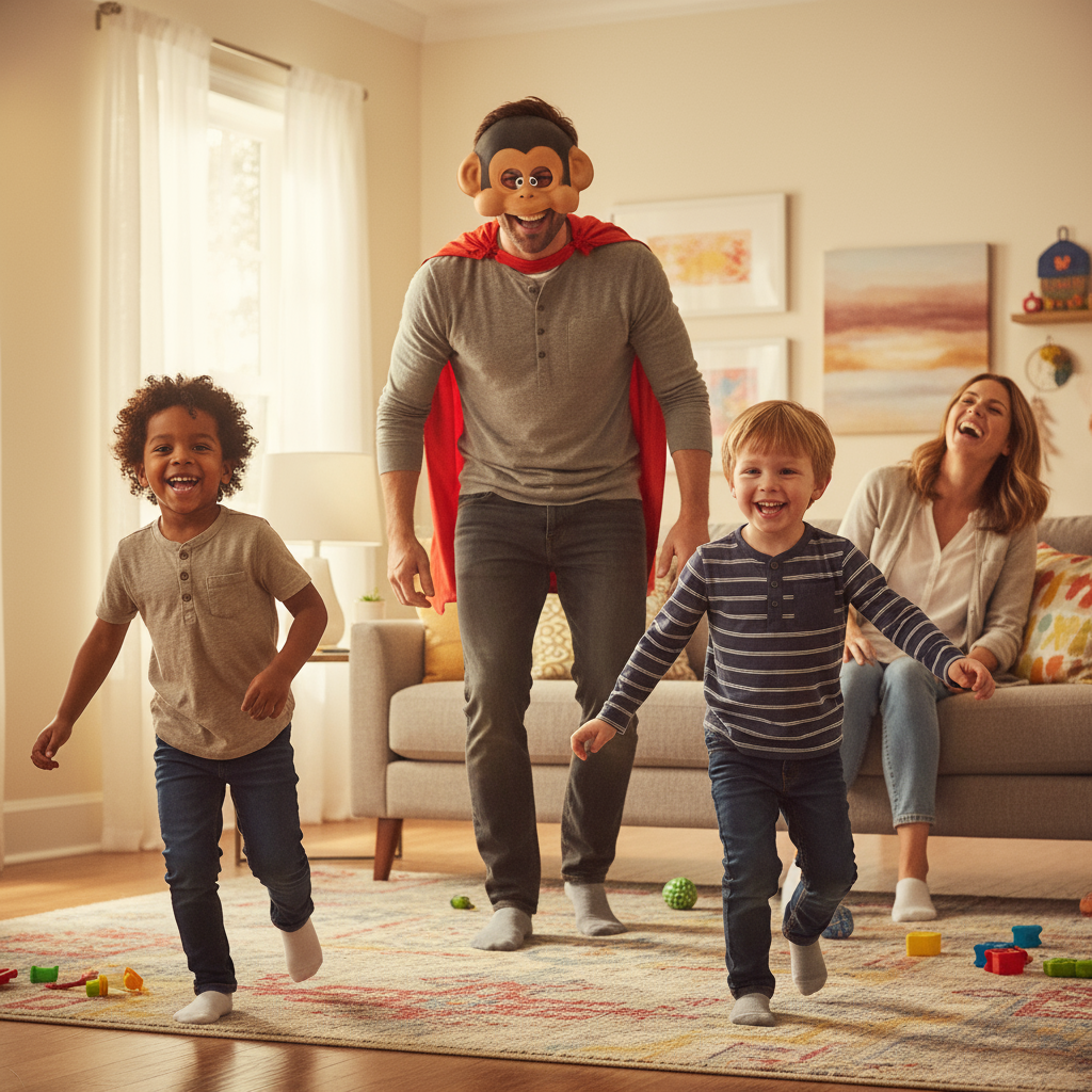 Spooky Monkey Half Mask Assorted colours 1pc