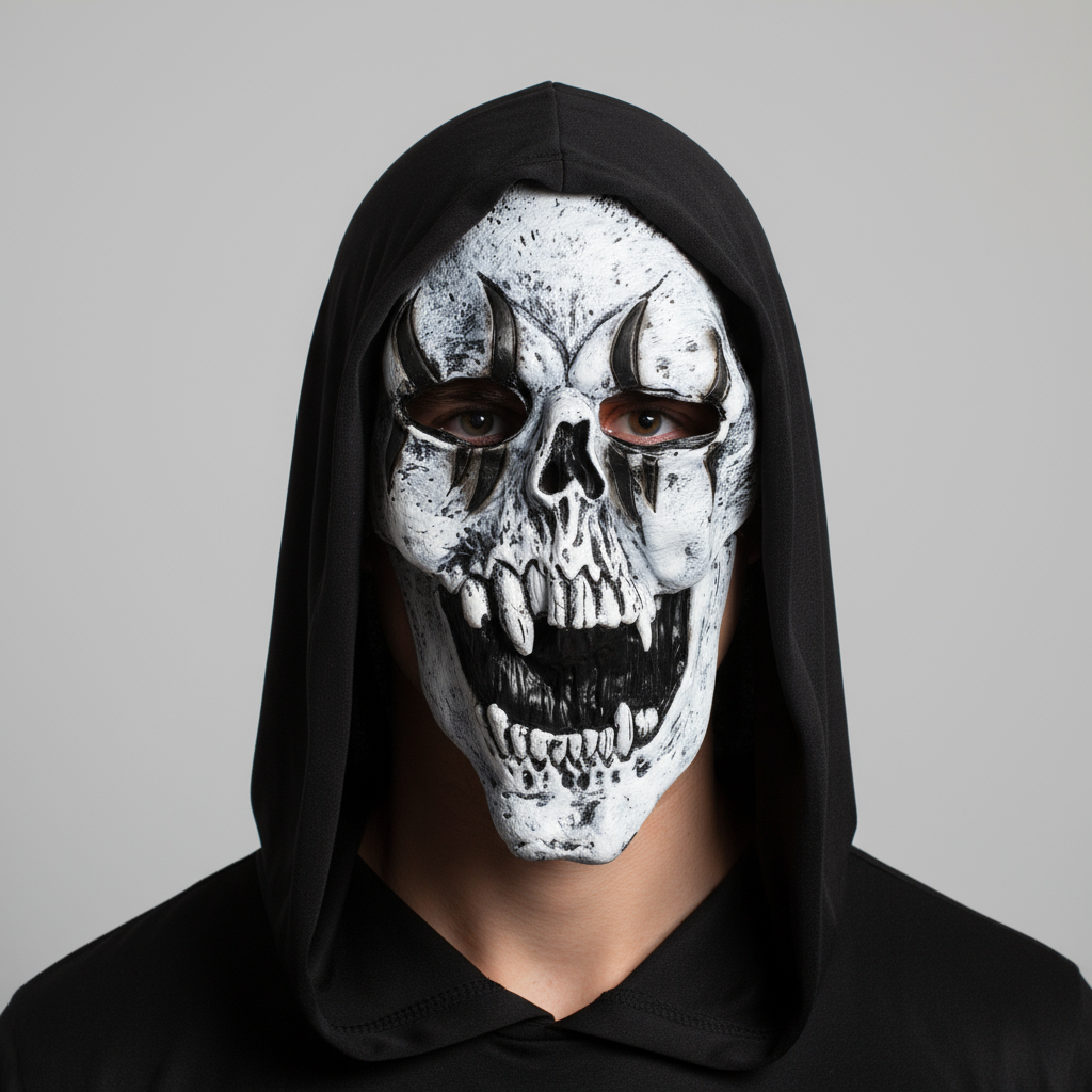 Face Mask Scary Ghost 1pc