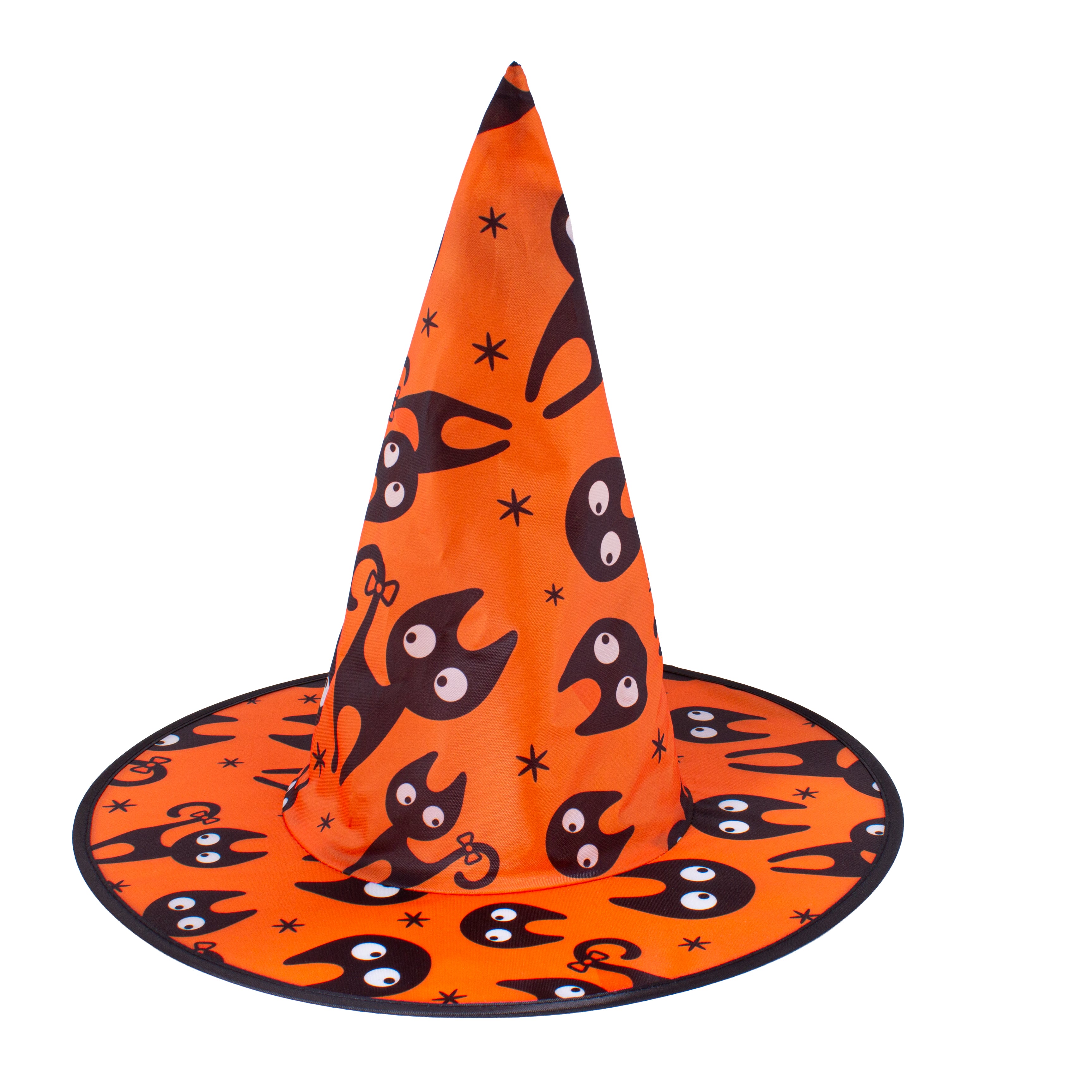 Witch Hat Spooky cat Orange 1pc