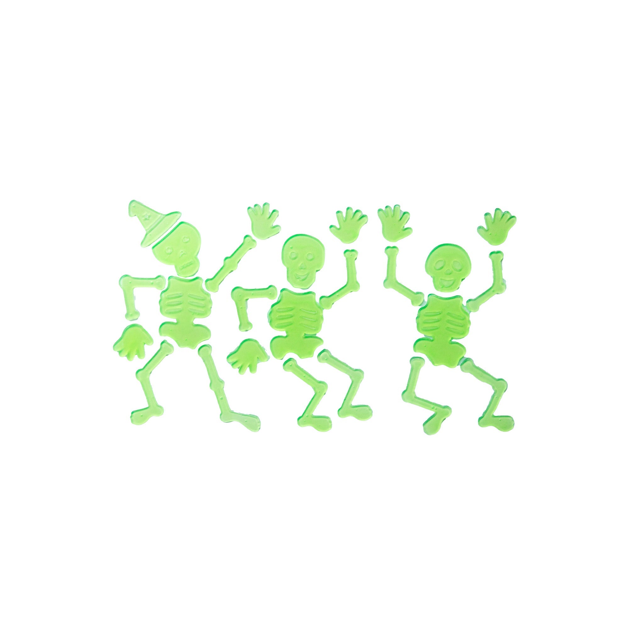Glow-in-the-dark Gel Cling Skeleton 1pc