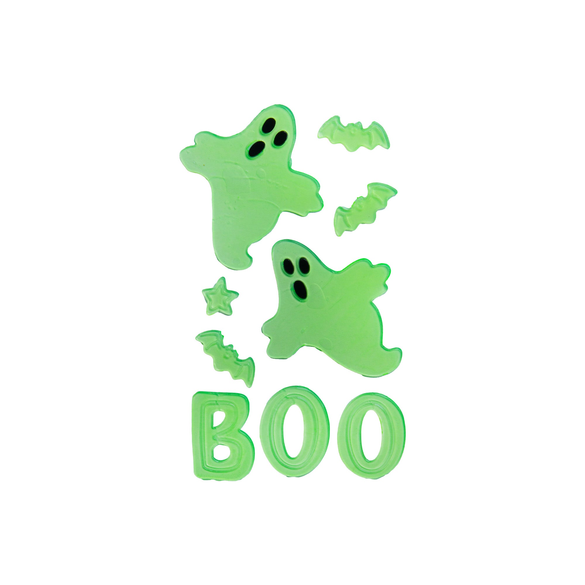 Glow-in-the-dark Gel Cling Ghost Boo 1pc