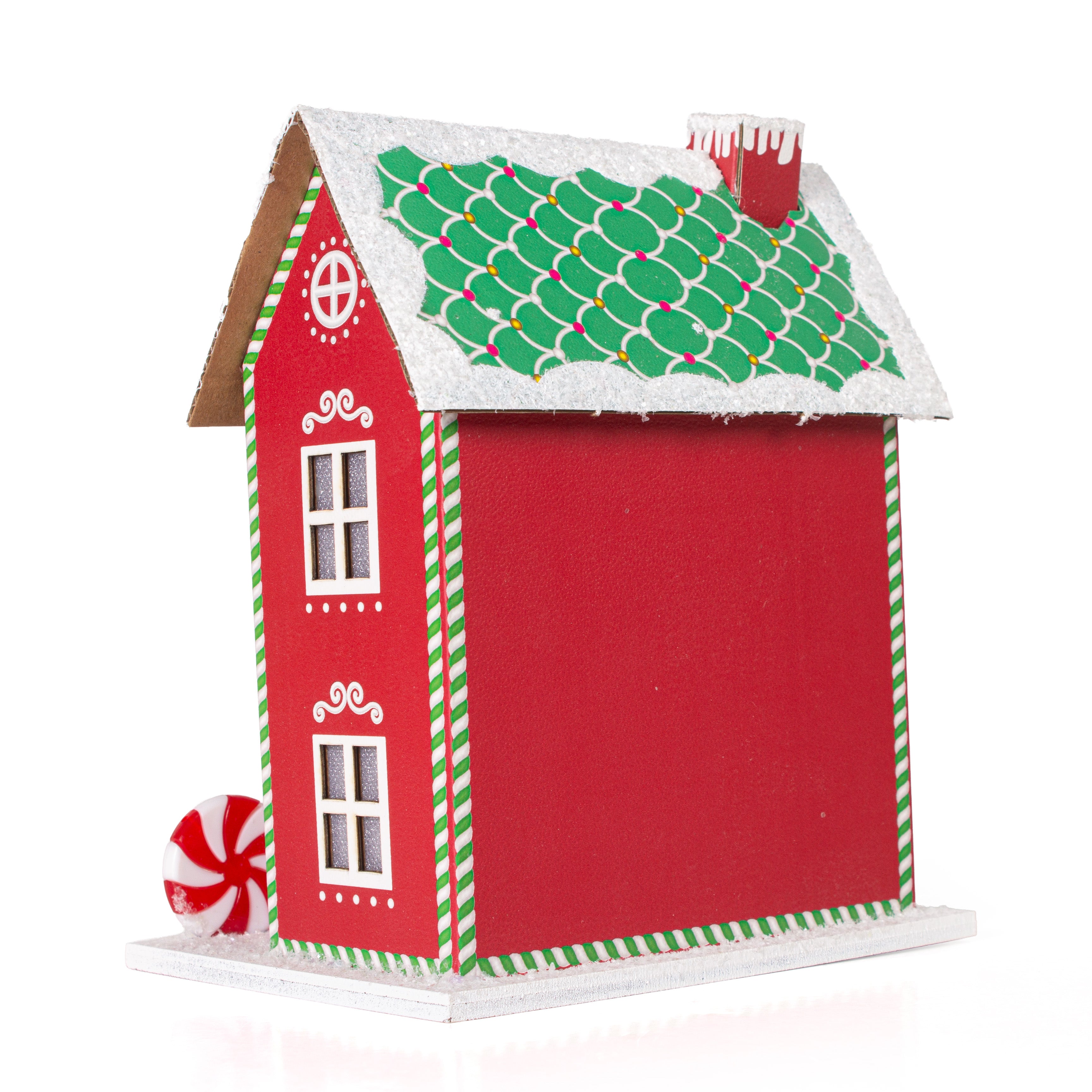 Peppermint Candy House Red 15.5 X 12 X 21cm 1pc