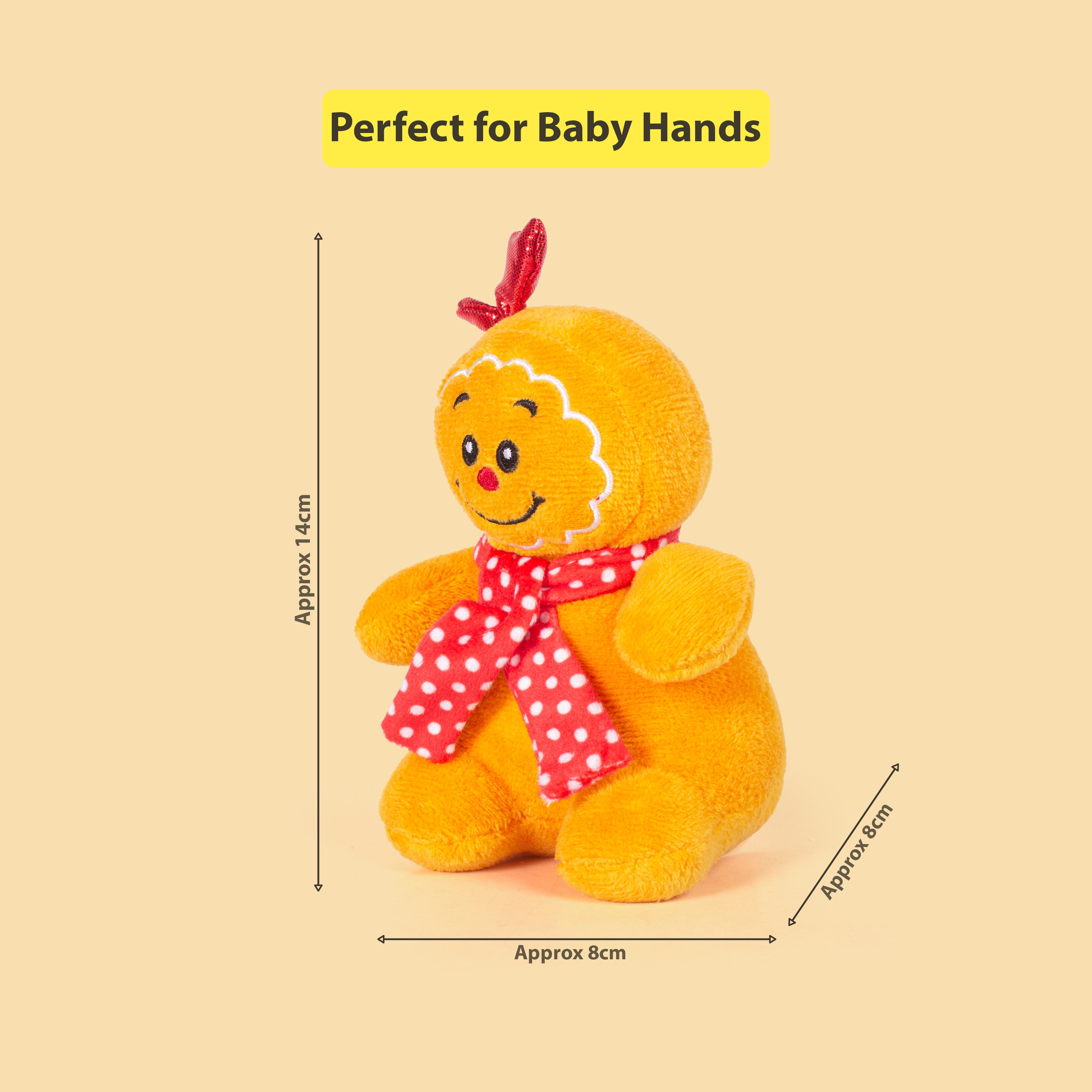 Christmas Soft Toys Gingerbread Man 8 X 8 X 14cm 1pc