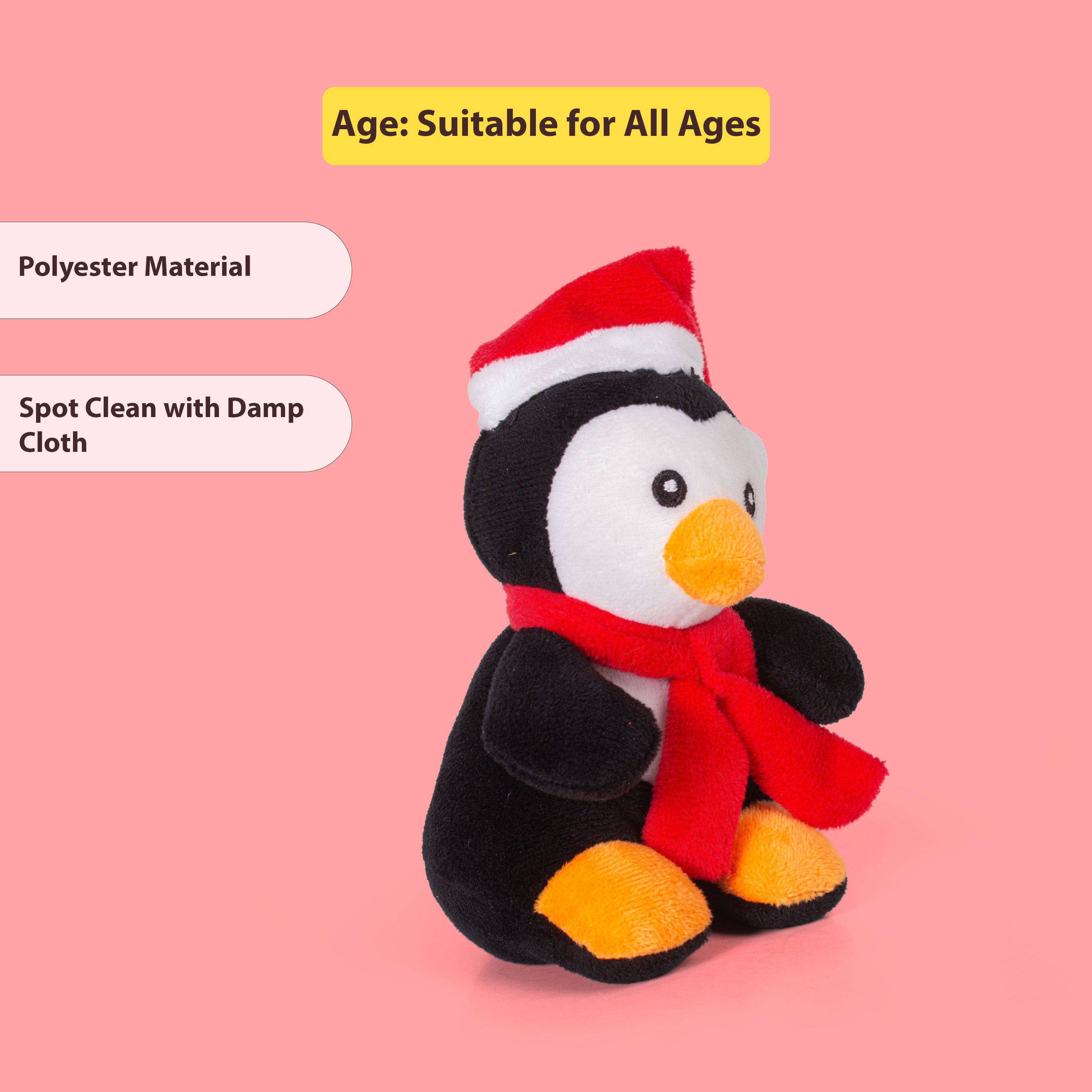 Christmas Soft Toys Penguin 8 X 8 X 14cm 1pc