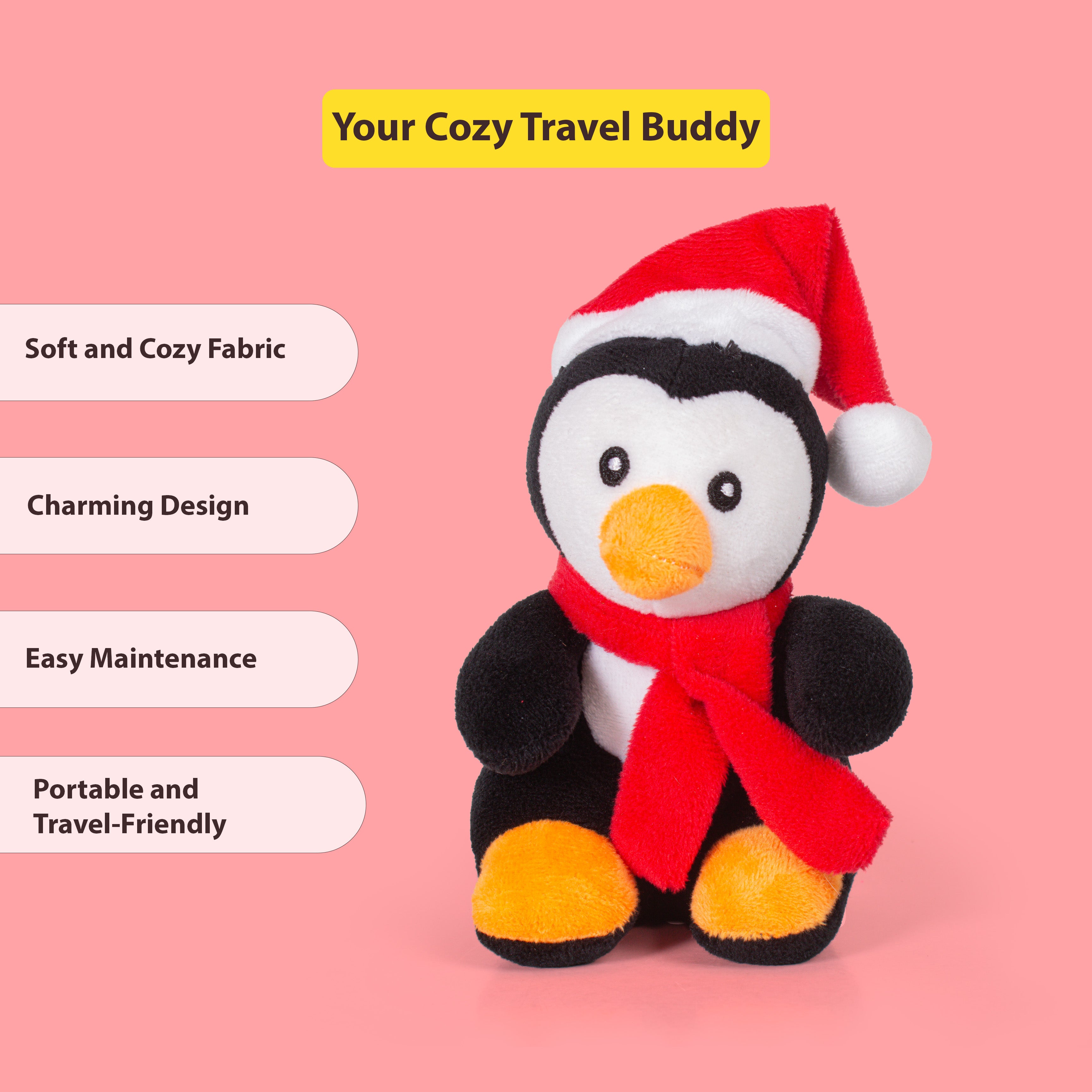 Christmas Soft Toys Penguin 8 X 8 X 14cm 1pc