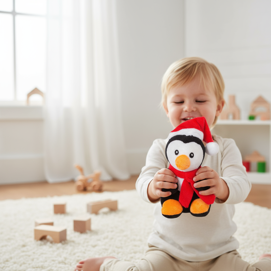Christmas Soft Toys Penguin 8 X 8 X 14cm 1pc