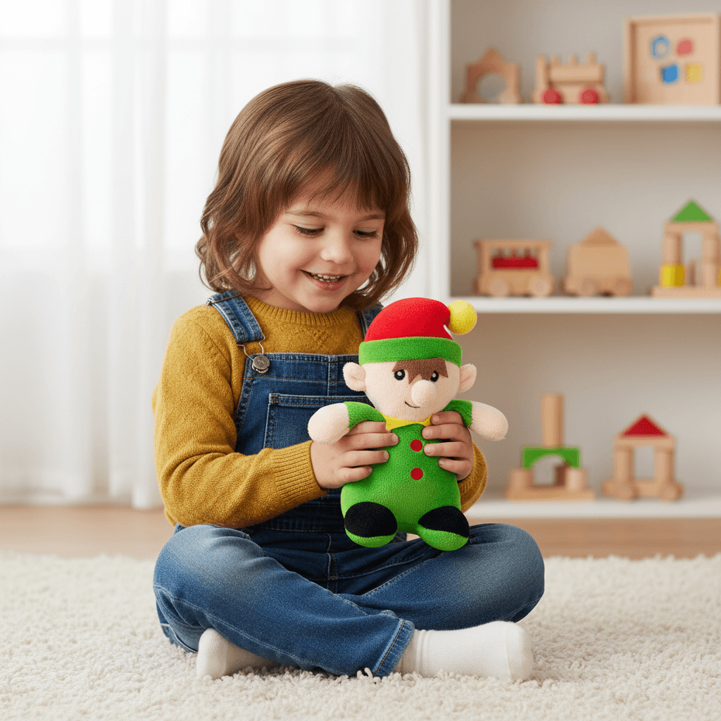 Christmas Soft Toys Elf 8 X 8 X 14cm 1pc