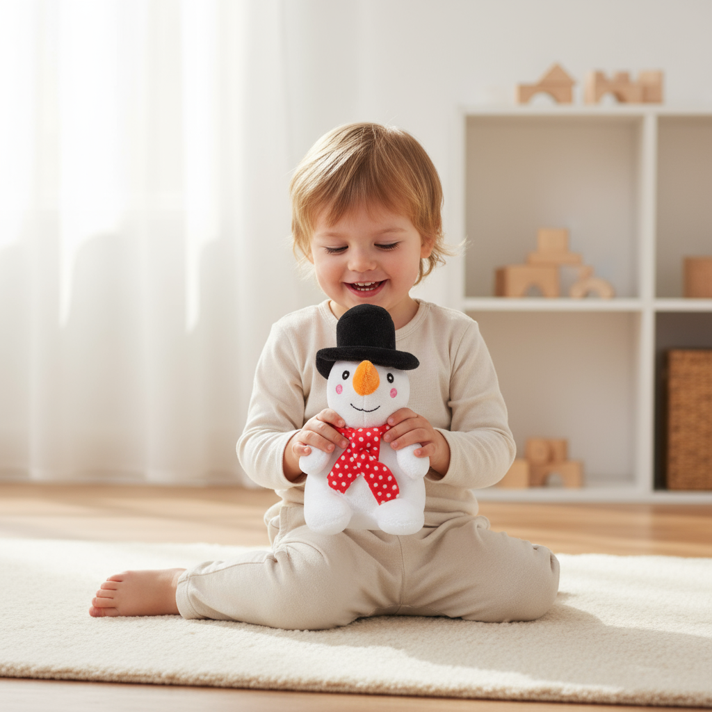 Christmas Soft Toys Snowman 8 X 8 X 14cm 1pc