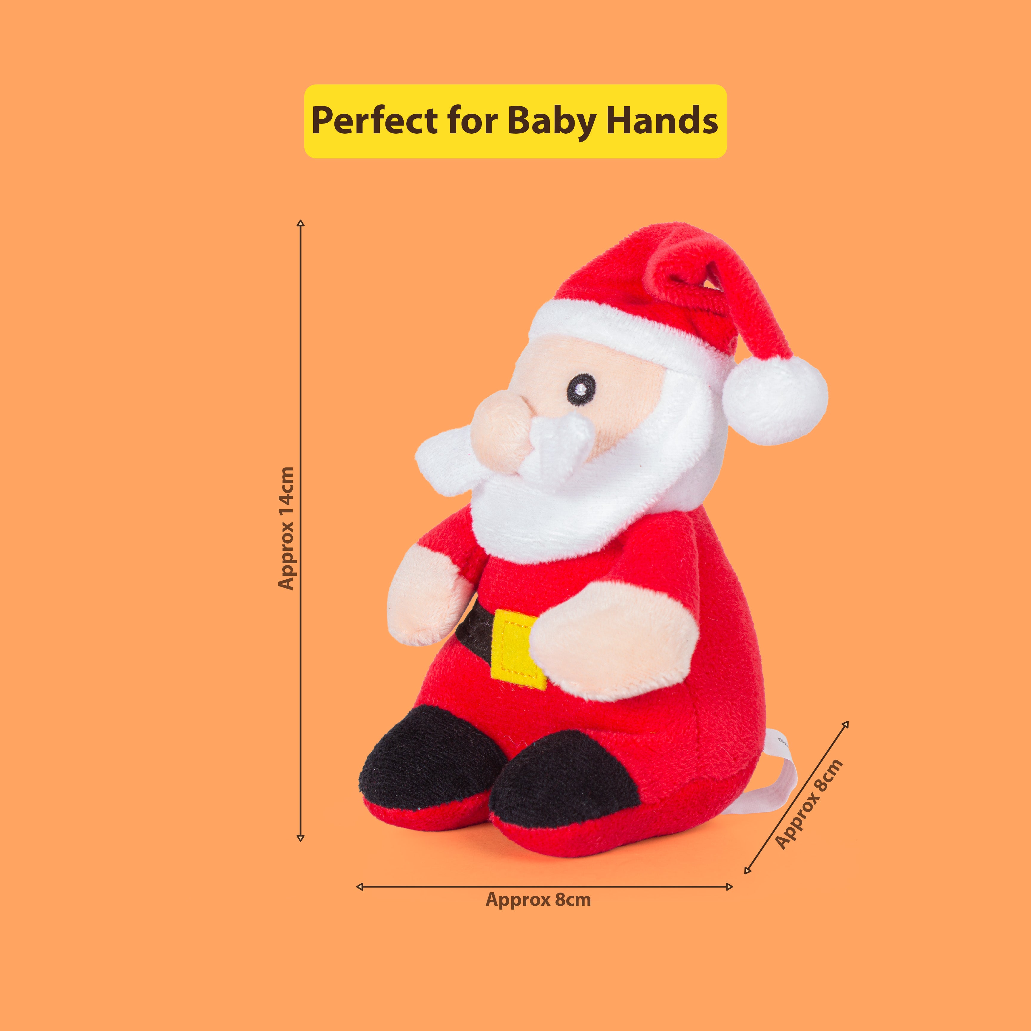 Christmas Soft Toys Santa Claus 8 X 8 X 14cm 1pc