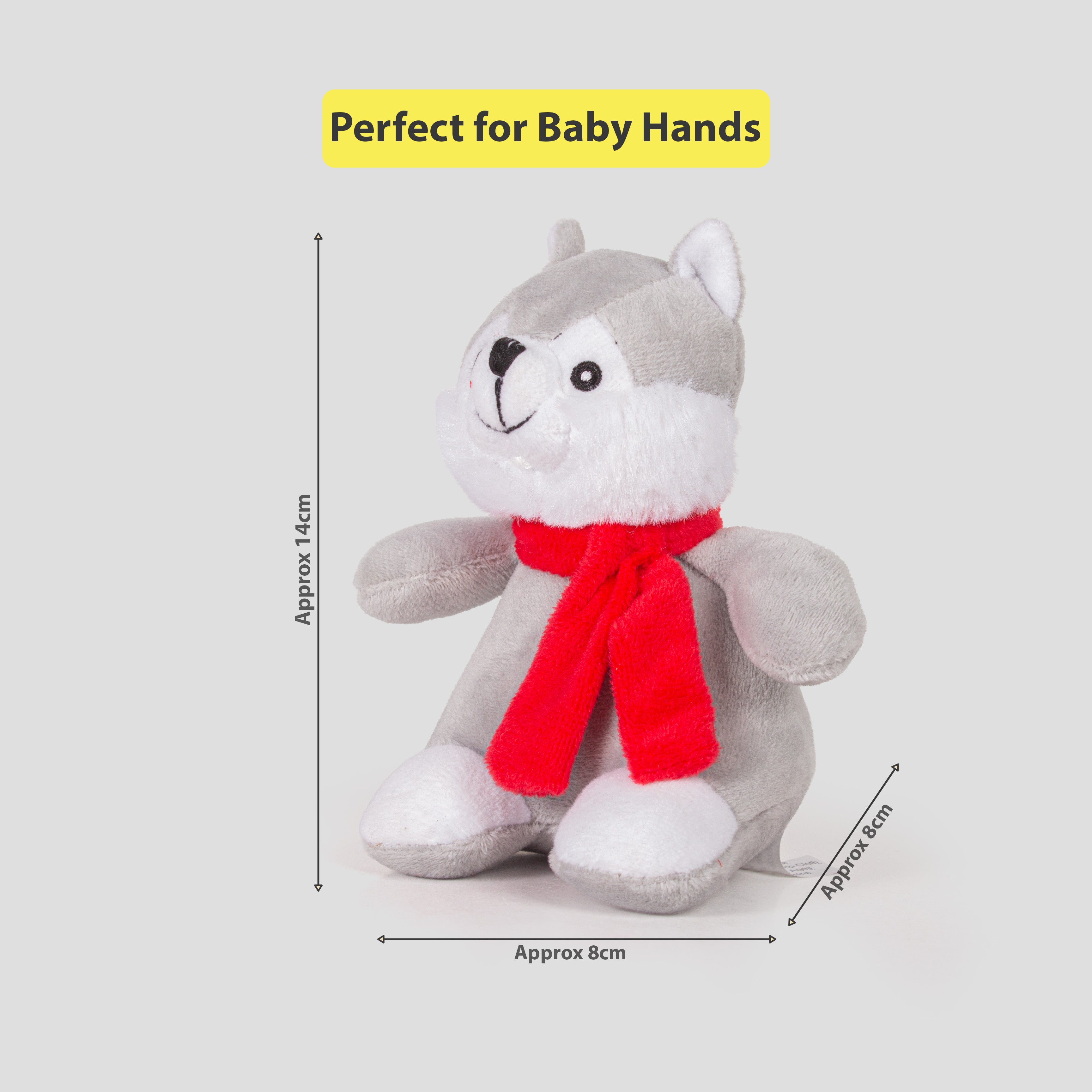 Christmas Soft Toys Husky 8 X 8 X 14cm 1pc