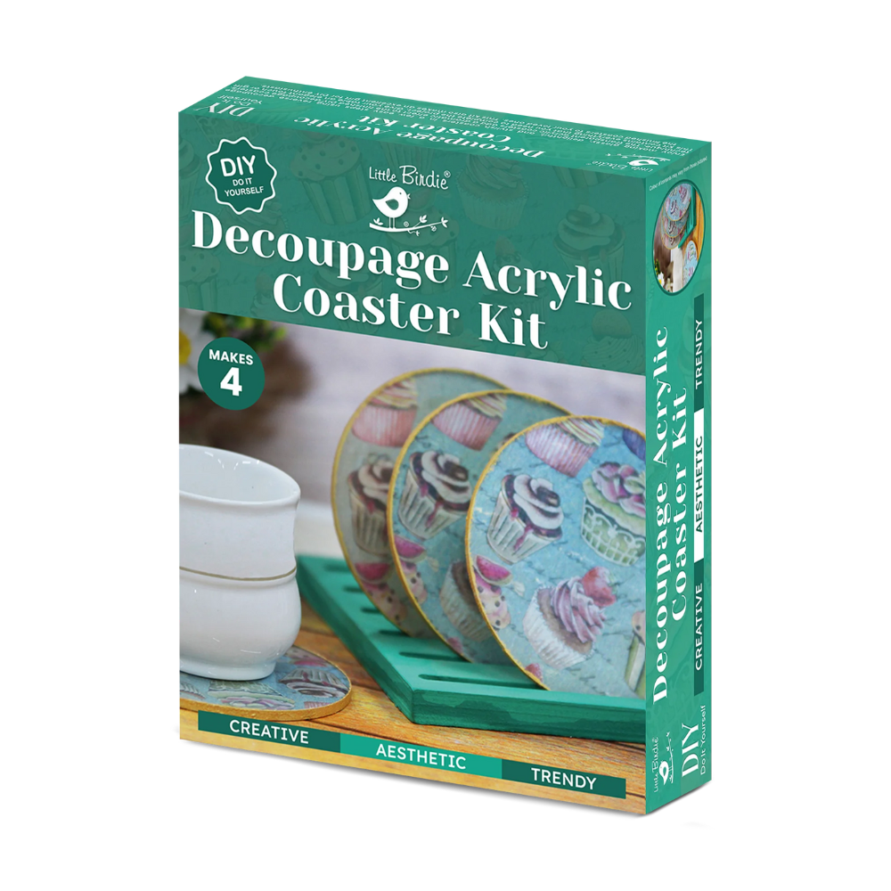 Diy Decoupage Acrylic Coaster Kit