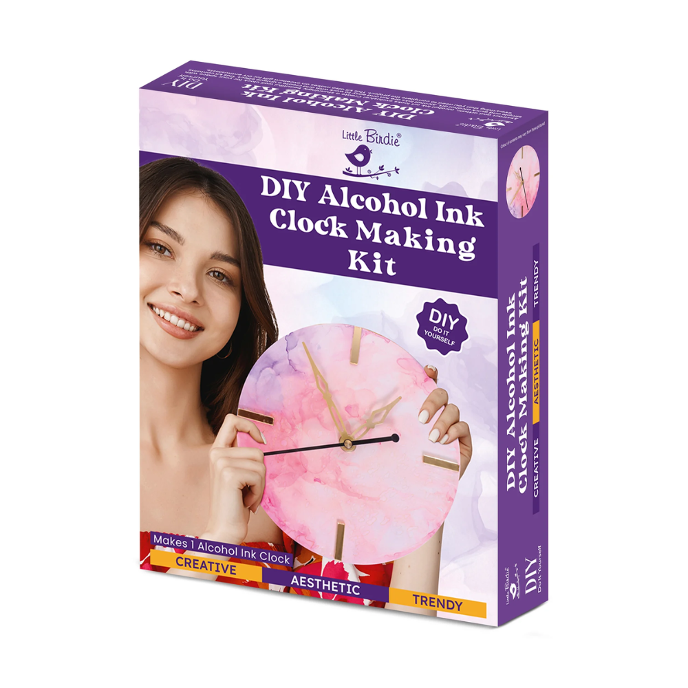 DIY Alcohol Ink Clock Making Kit 1Box