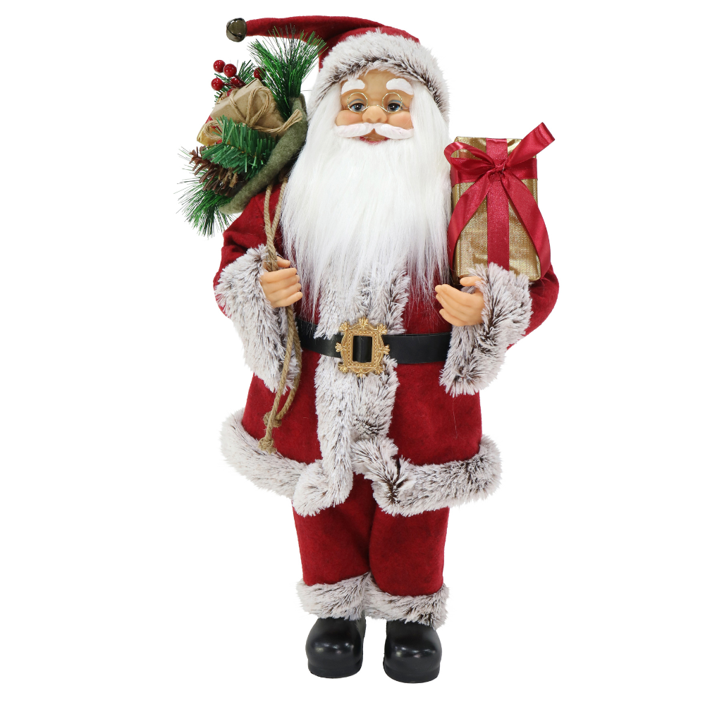 Santa Figurine - Red, Assorted Design  60cm, 1pc