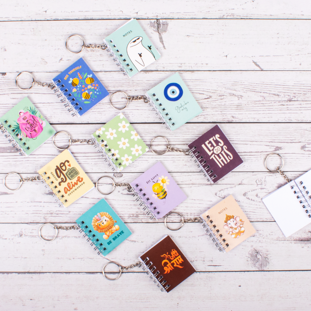 Keychain Notebook Take Notes L6.8 X W5.3cm 70gsm 80pages 1 Book