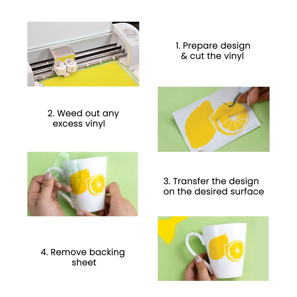 Vinyl Removable Metallic Gold 12Inch X 2ft 1Roll