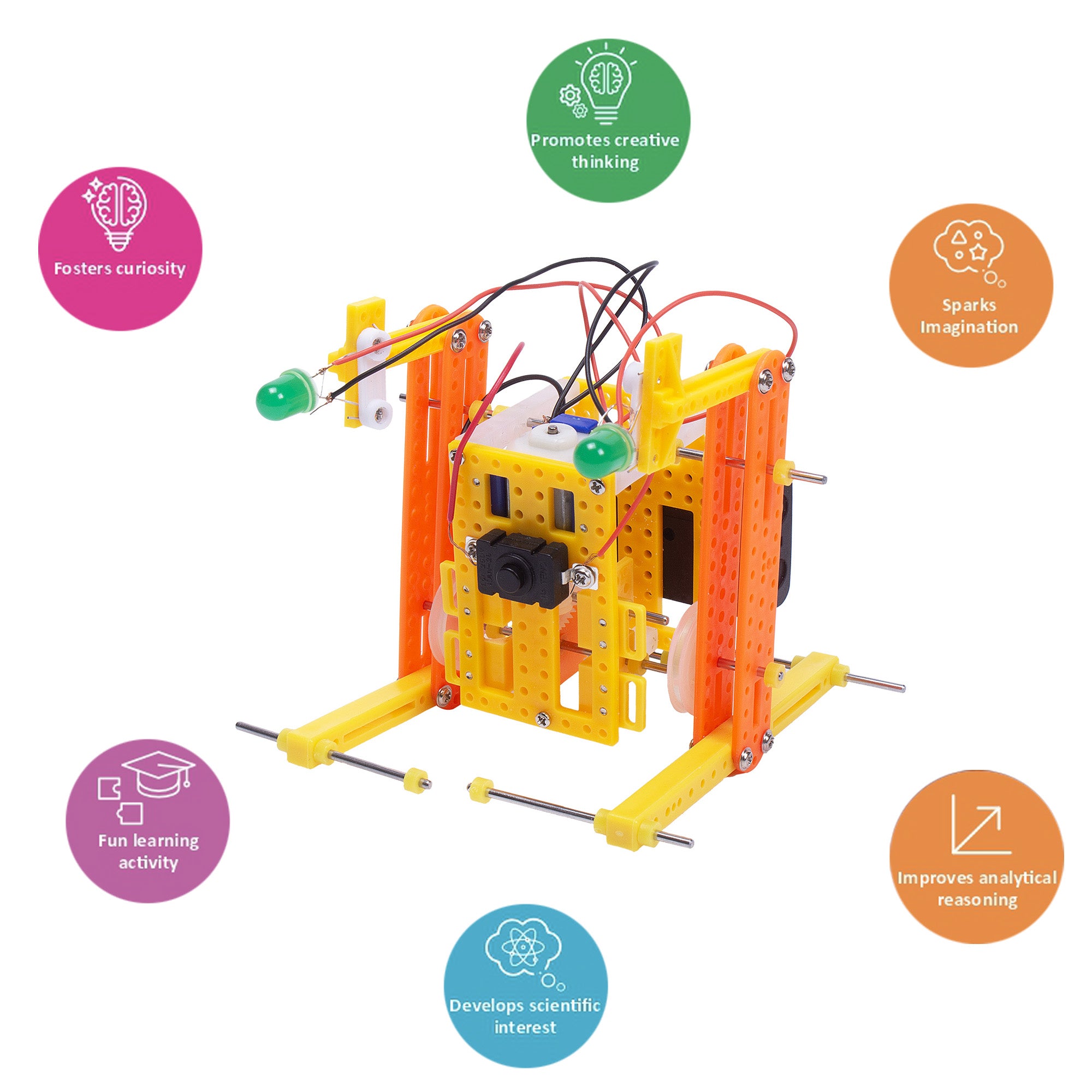 DIY STEM Learning Kit Build Your Own Walking Robot 1 BOX