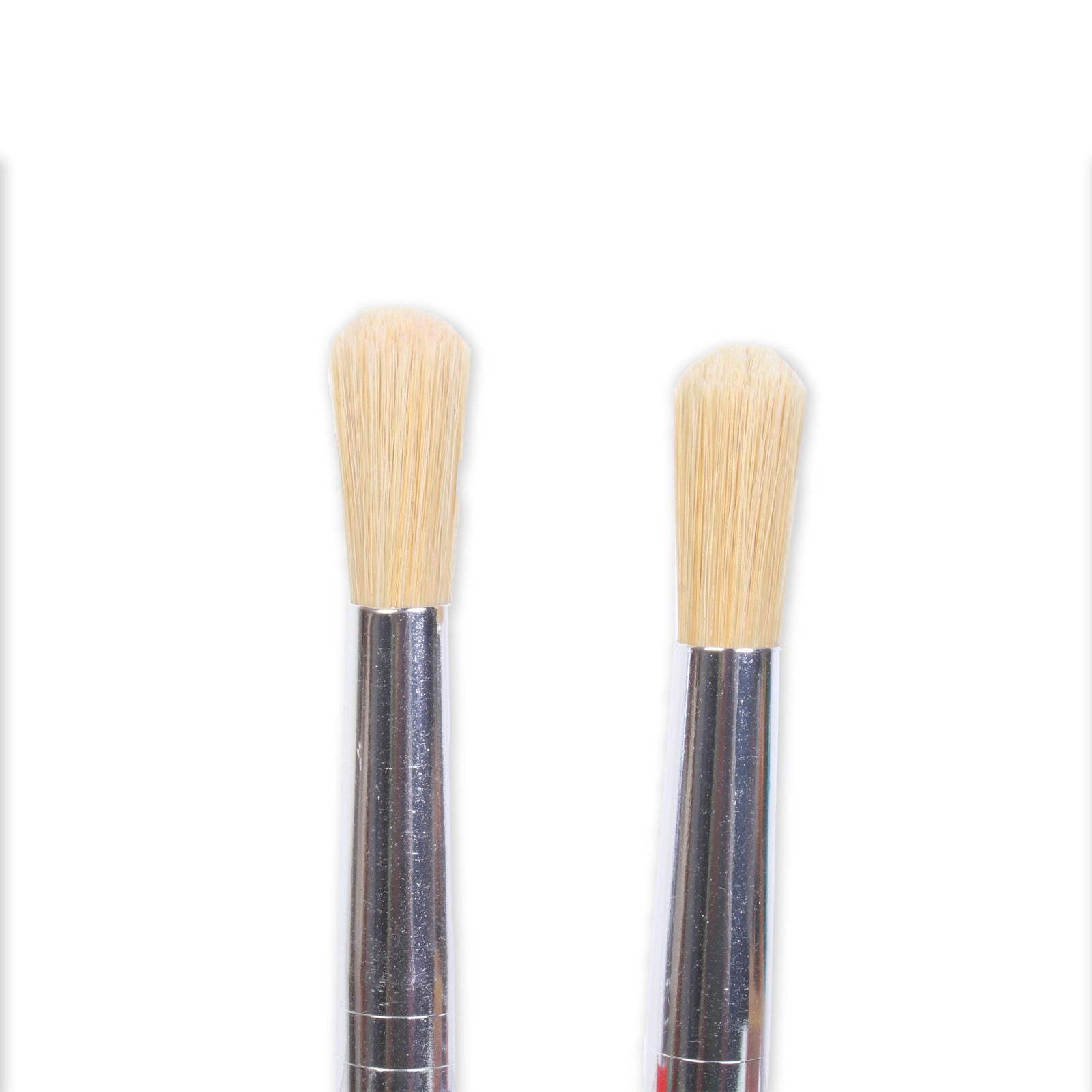 Jumbo Hobby Brush Synthetic Hair Red and Aqua Set of 2pc