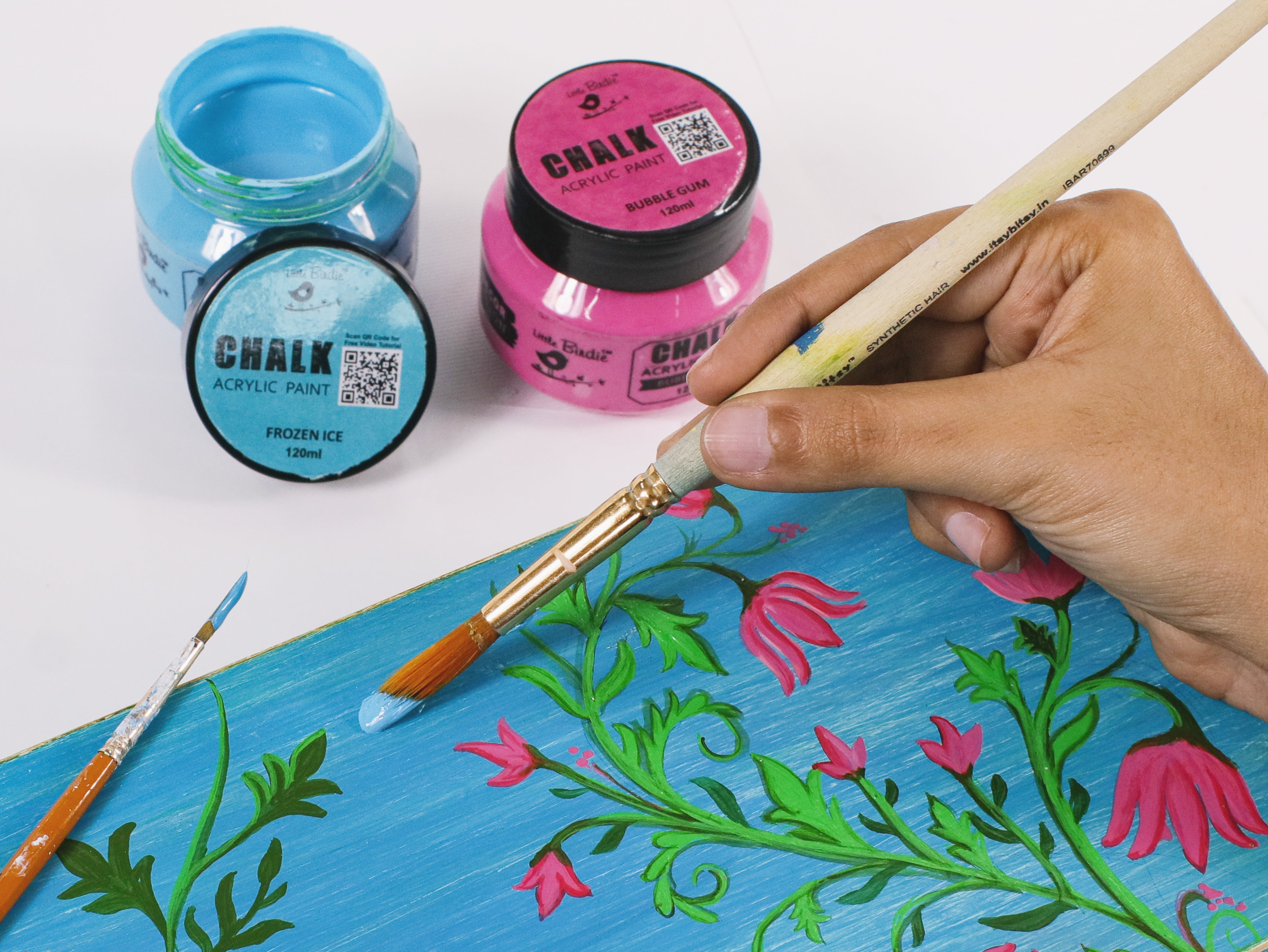 Home Decor Chalk Paint Pale Orchid 50ml Bottle