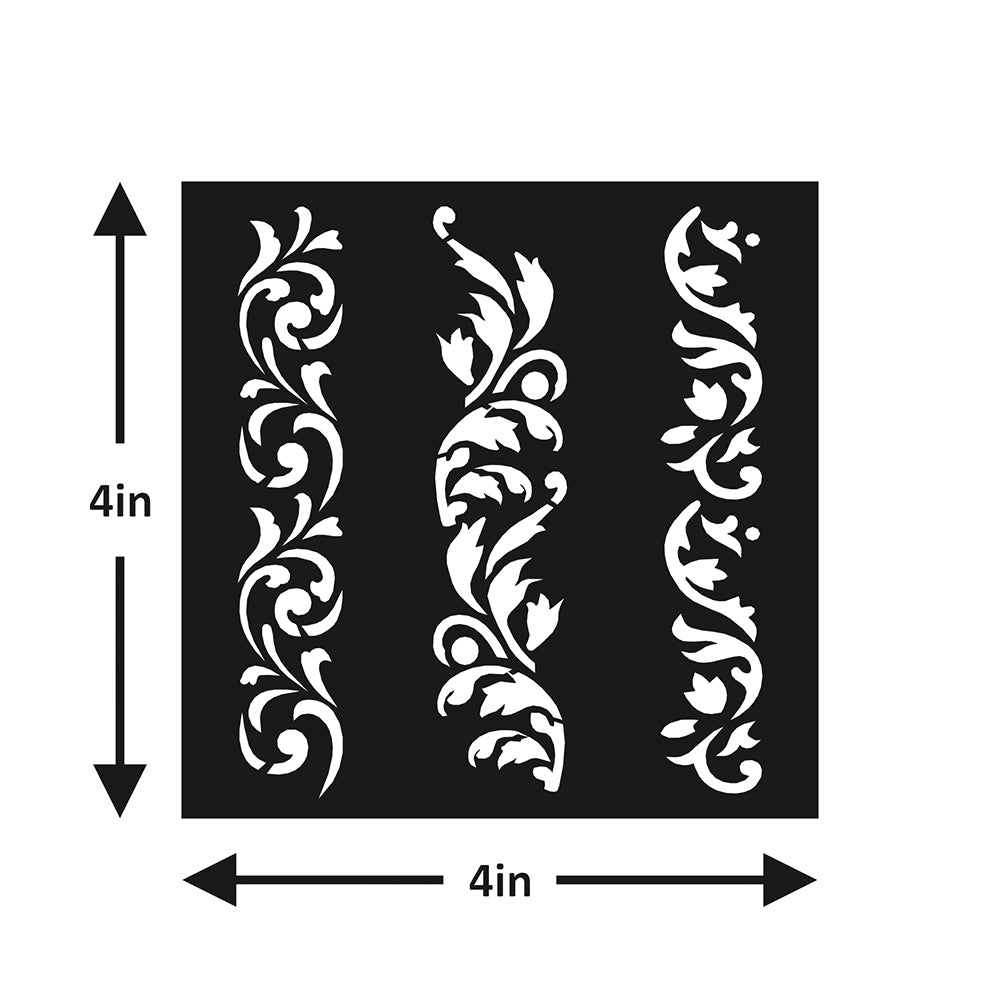 Stencil Garden Vine 4X4Inch 1Pc Lb