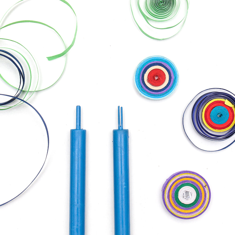 Quilling Tool Plastic 105X8mm Blue 2pcs