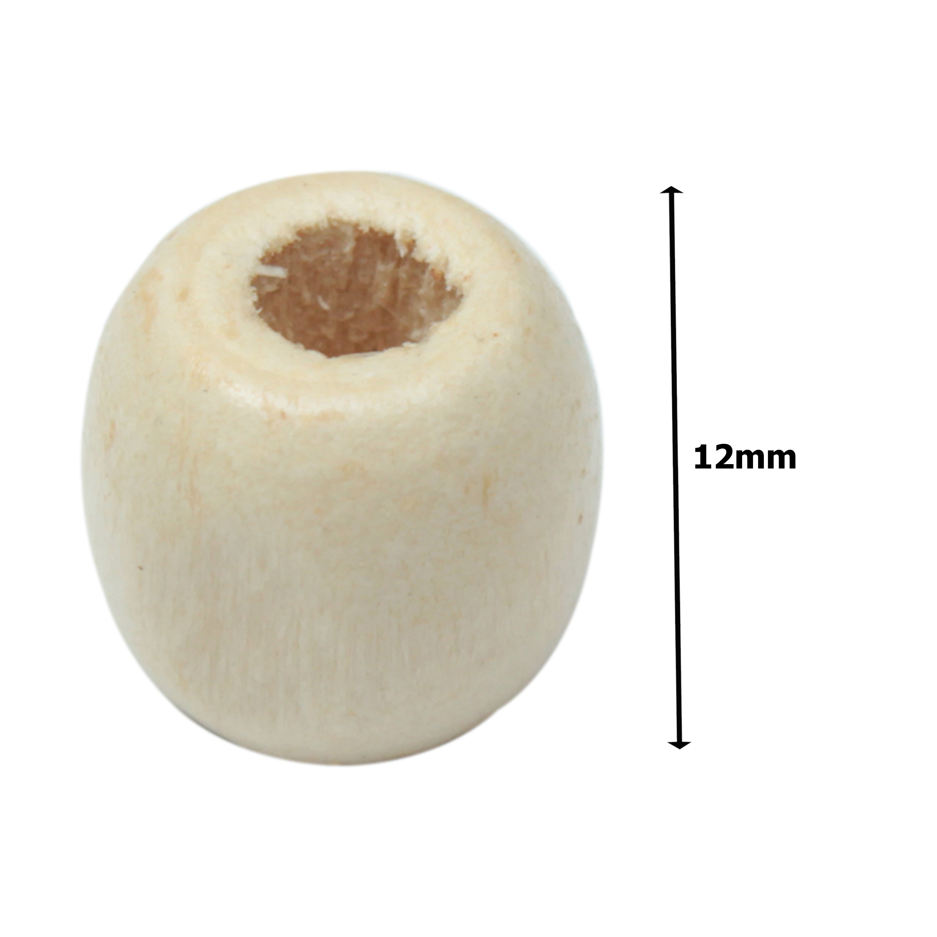 Wooden Beads 12Mm Oval Polished 25Pcs