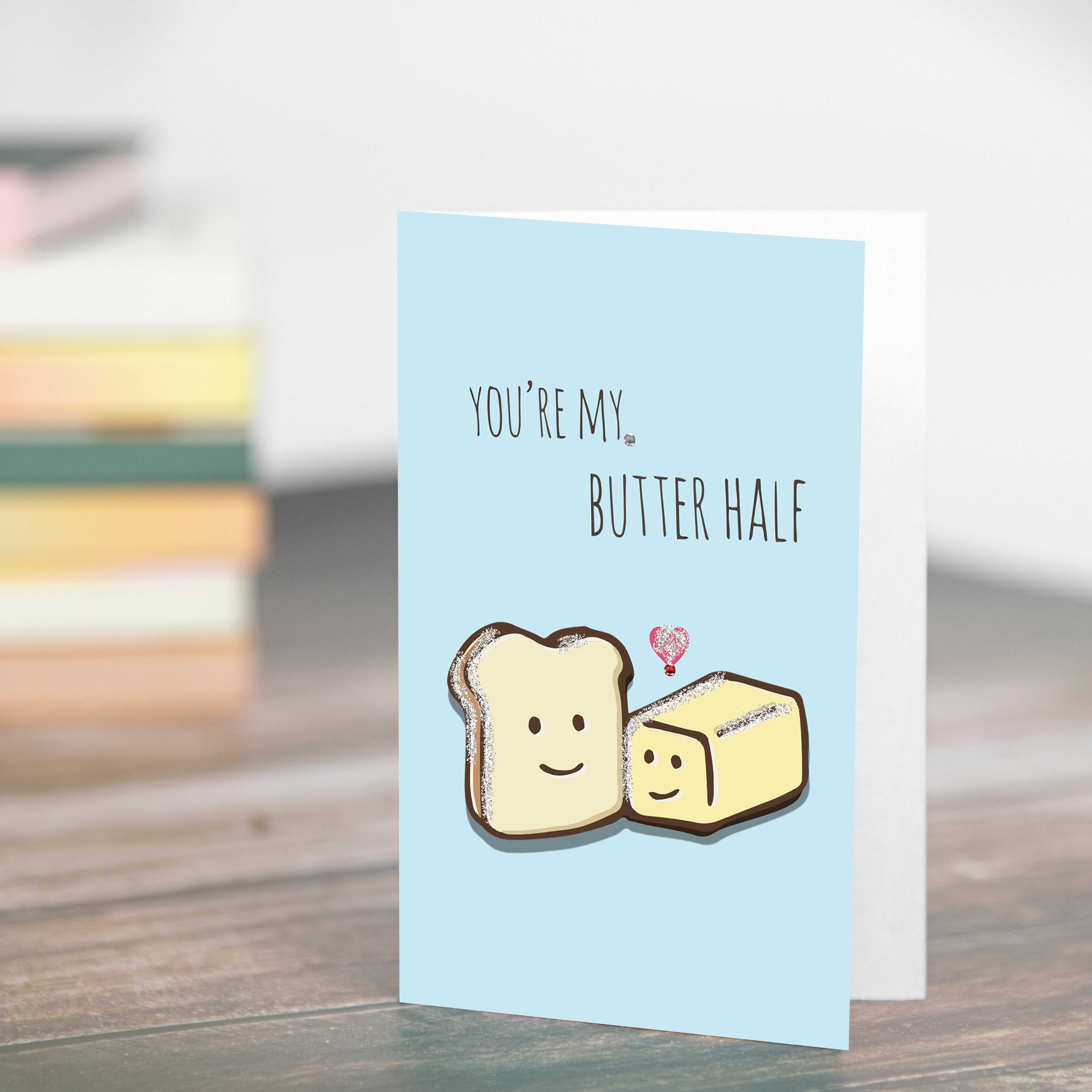 Greeting Card & Envelope My Butter Half 4 X 6Inch Approx