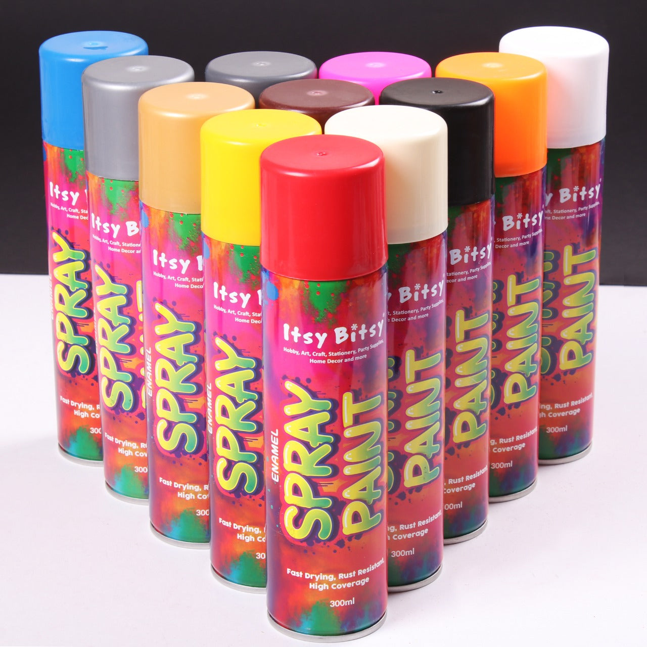 Spray Paints Bonanza Bundle - Pack of 12 Colors