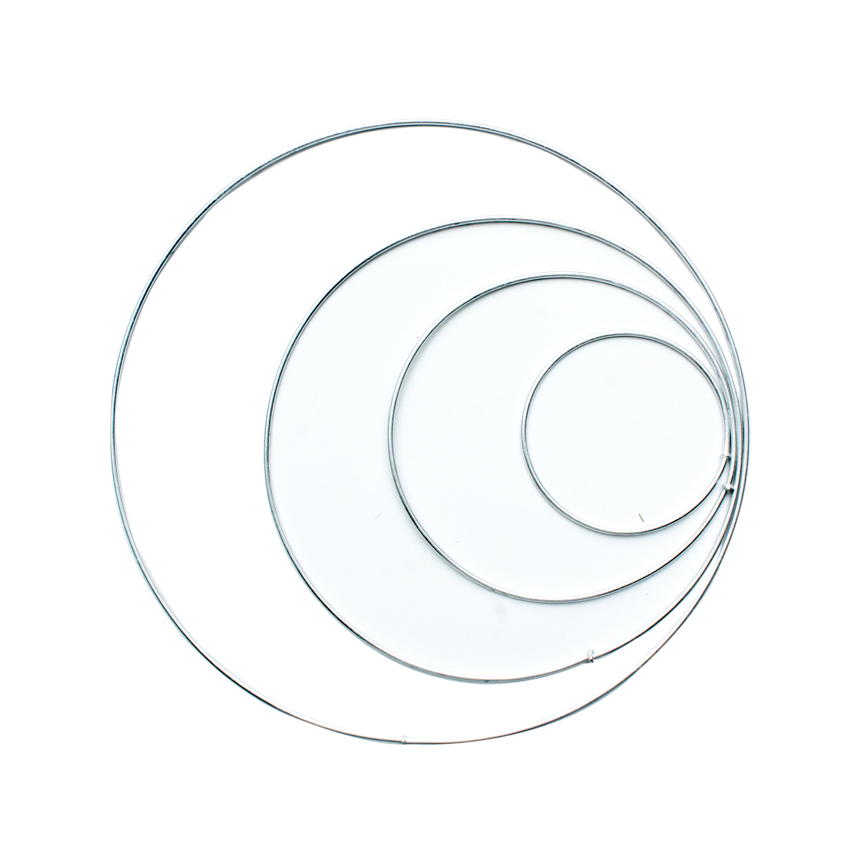 Multipurpose Aluminium Hoops Assorted 8.5Inch Dia 6.5Inch Dia 4.5Inch Dia 2.5Inch Dia 4Pc