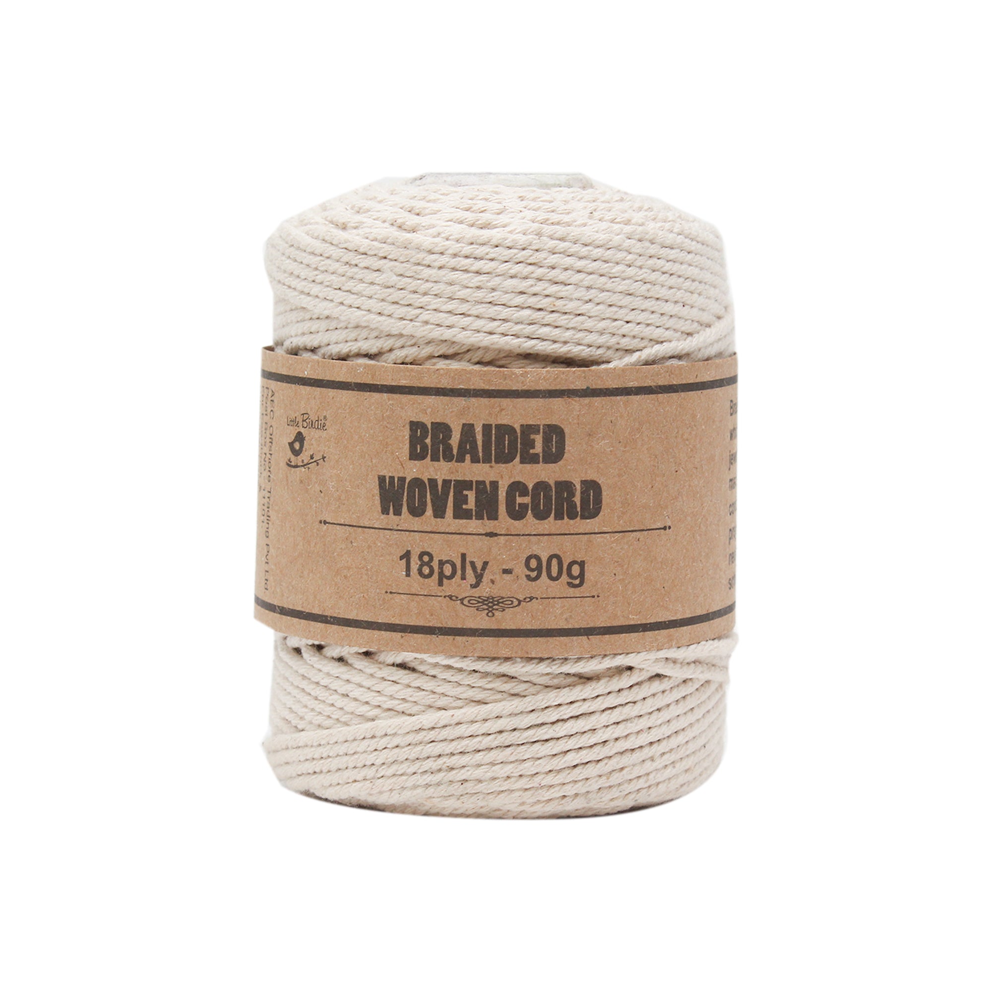 Braided Woven Cord 18 Ply, 90gm, 1Roll