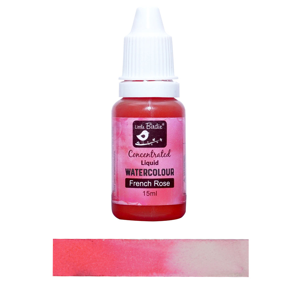 Concentrated Liquid Watercolour Ink French Rose 15Ml