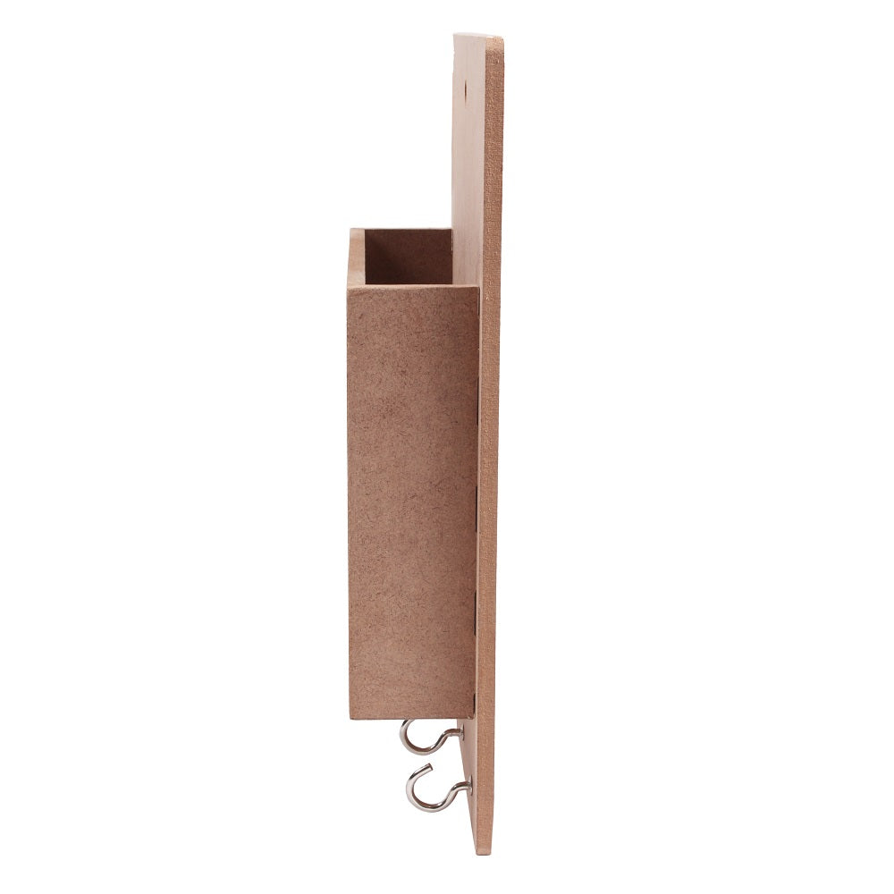 MDF Multipurpose Key Holder With Storage Compartment 10 X 7.5Inch 1Pc Lb