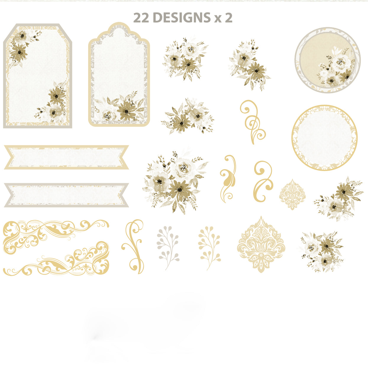 Amor Mio Ephemera Stickers 44pcs