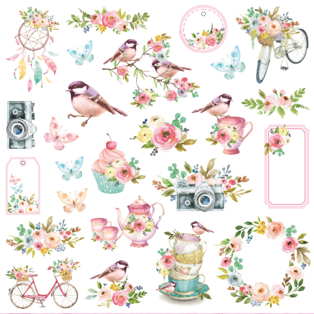 Celebrate Life Ephemera Stickers 50pcs