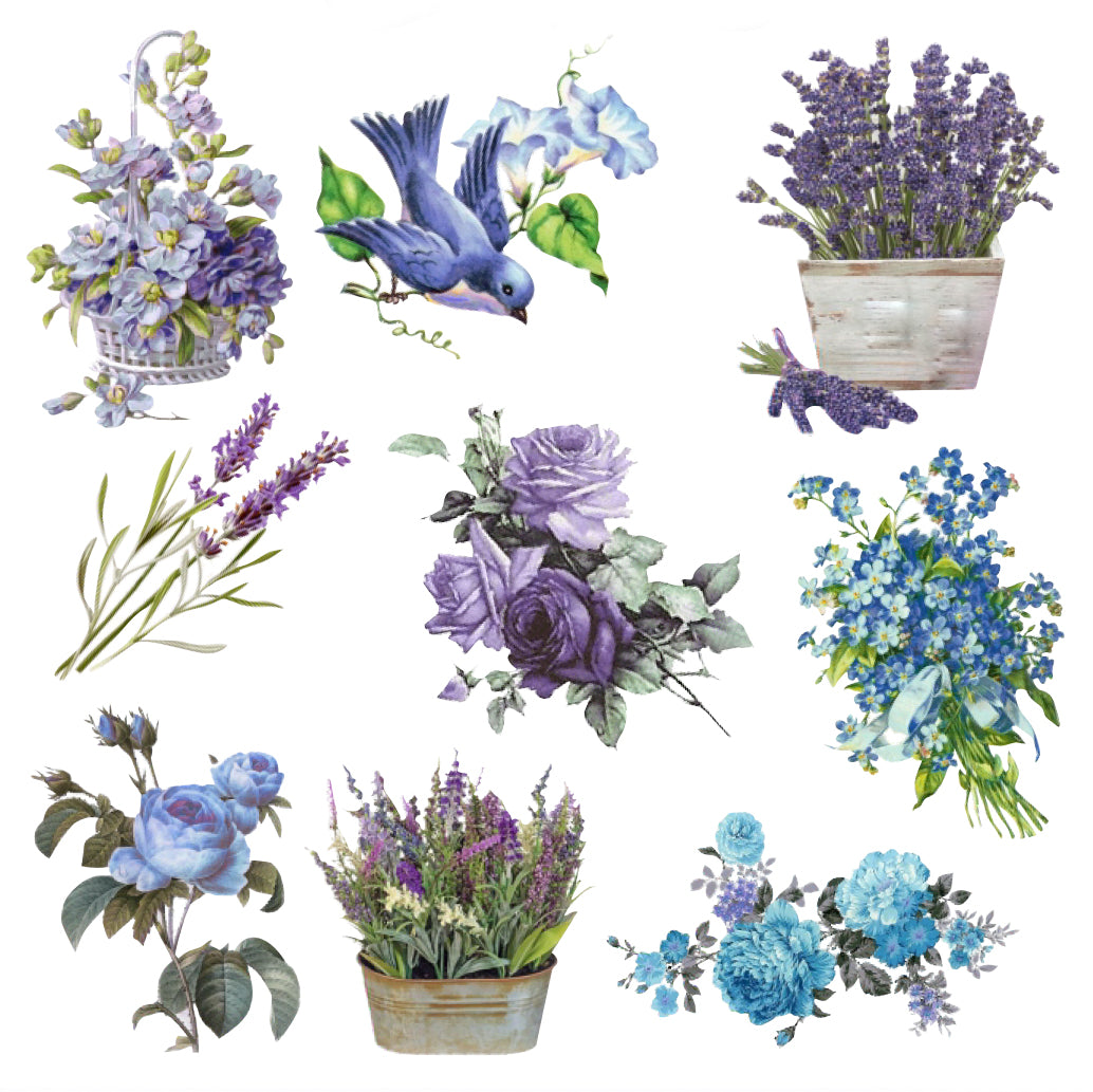 Purple Passion Ephemera Stickers 36pcs