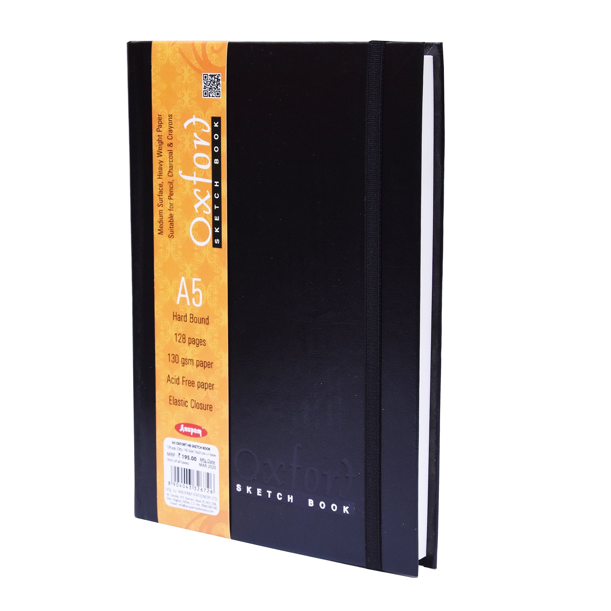 Oxford Sketch Drawing Book Hard Bound A5 140Gsm 124Pages An