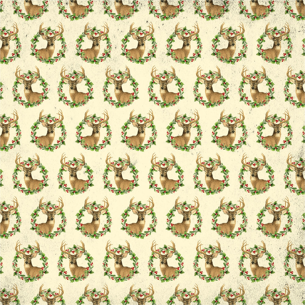 Little Birdie 12 x12 inch Printed Cardstock pack- Merry Christmas, 12 Sheets, 12 Designs, 250 gsm