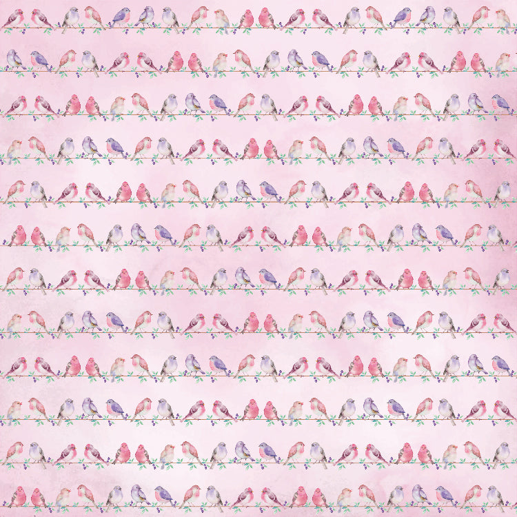 Paper Pack 6In X 6In 12Desx2 Birds And Berries 24Sheet Lb