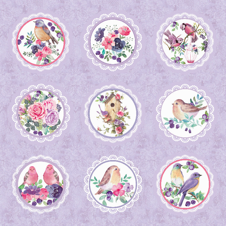 Paper Pack 6In X 6In 12Desx2 Birds And Berries 24Sheet Lb