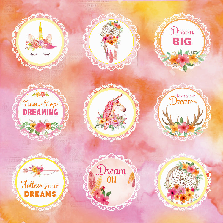 Paper Pack 6In X 6In 12Desx2 Boho Vibes(Dreams) 24Sheet Lb
