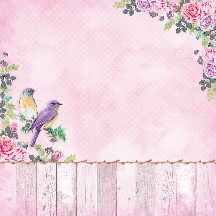 Paper Pack 6In X 6In 12Desx2 Birds And Berries 24Sheet Lb