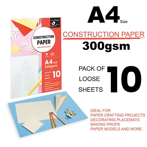 Construction Paper A4 Size 300 Gsm Pack Of 10 Sheets Pb Lb