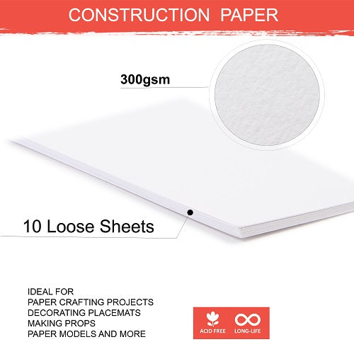 Construction Paper A4 Size 300 Gsm Pack Of 10 Sheets Pb Lb