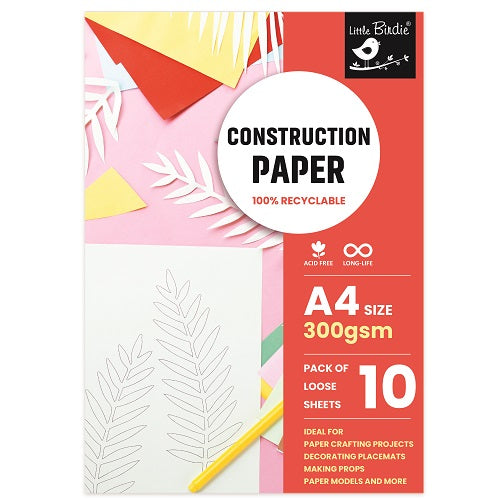Construction Paper A4 Size 300 Gsm Pack Of 10 Sheets Pb Lb
