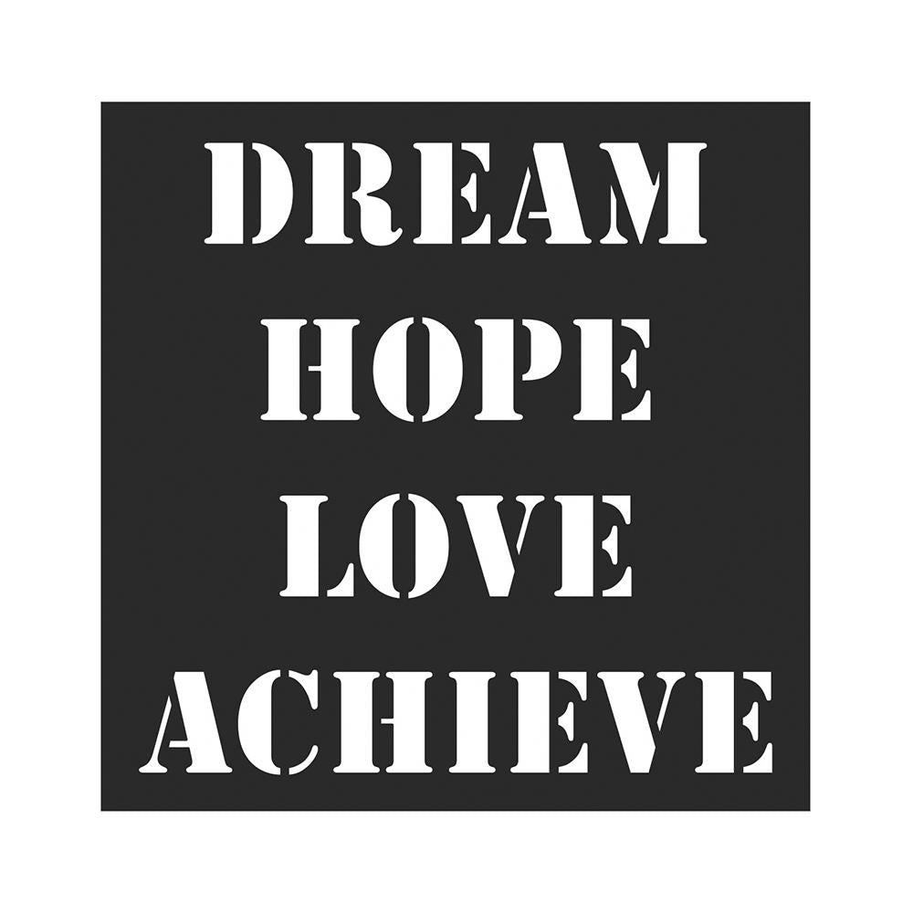 Stencil Dream And Achieve 4X4Inch 1Pc Lb