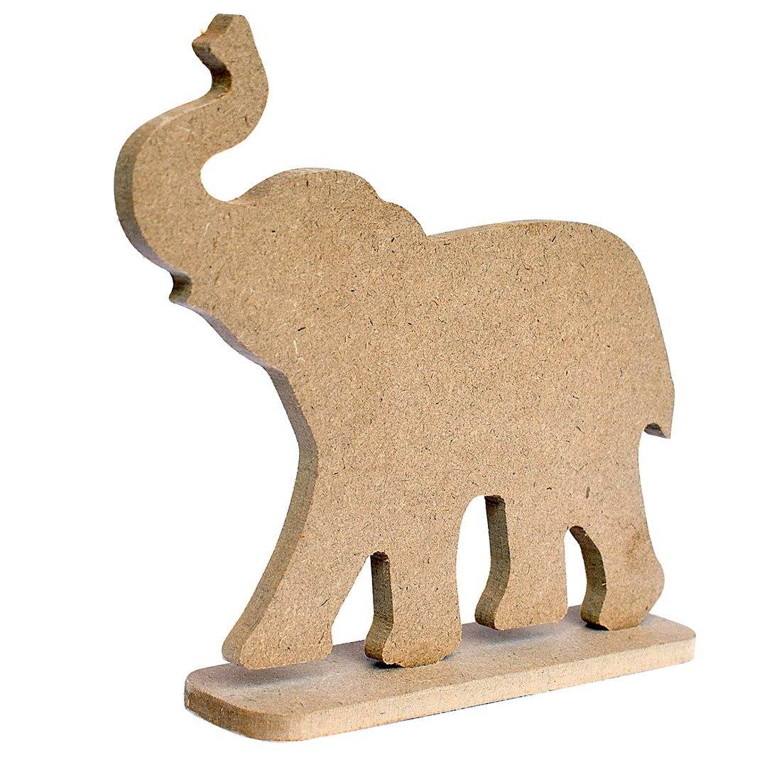 MDF Standing Elephant W5.5 X H5Inch 5.5Mm Thick 1Pc Lb