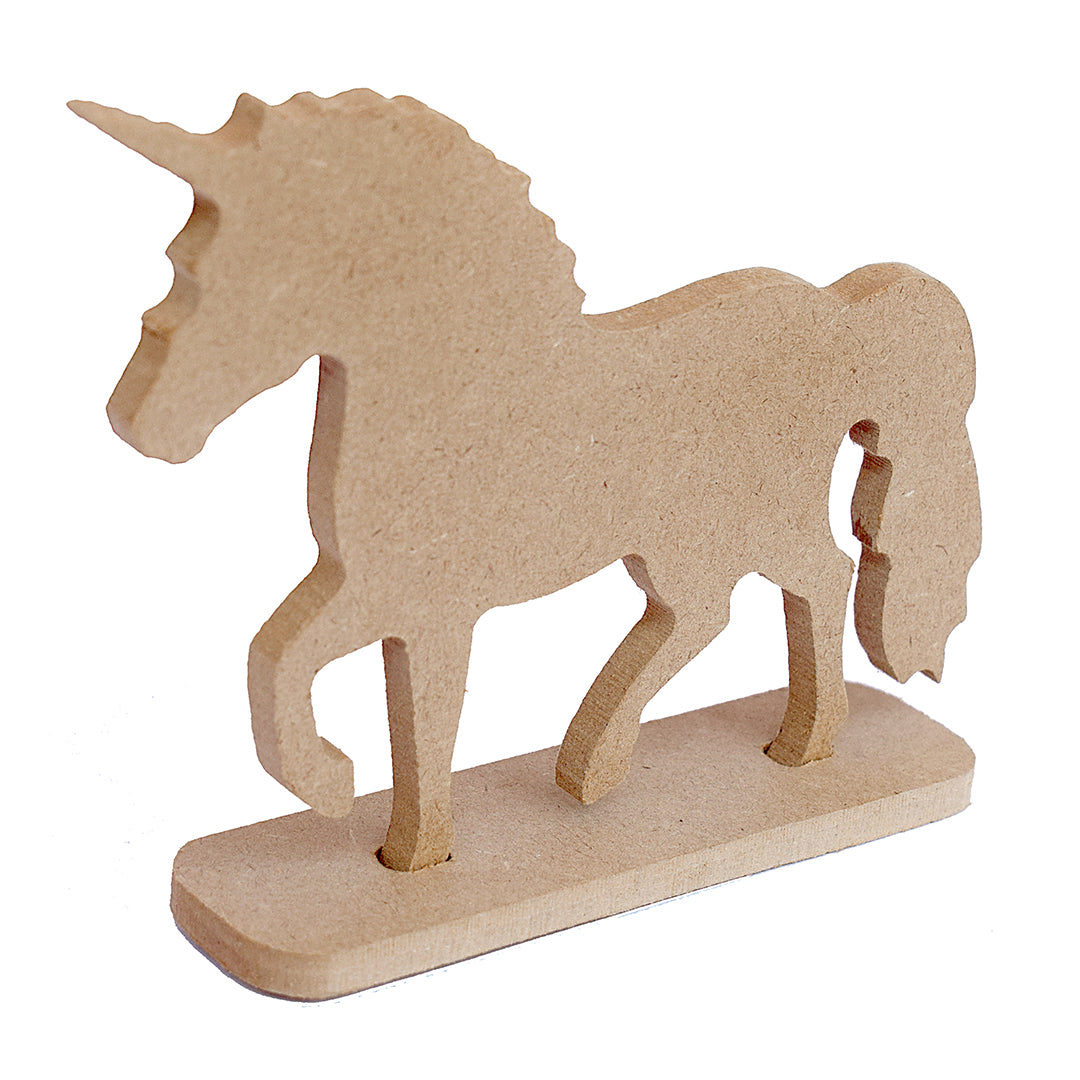 MDF Standing Unicorn W5.5 X H4Inch 5.5Mm Thick 1Pc Lb