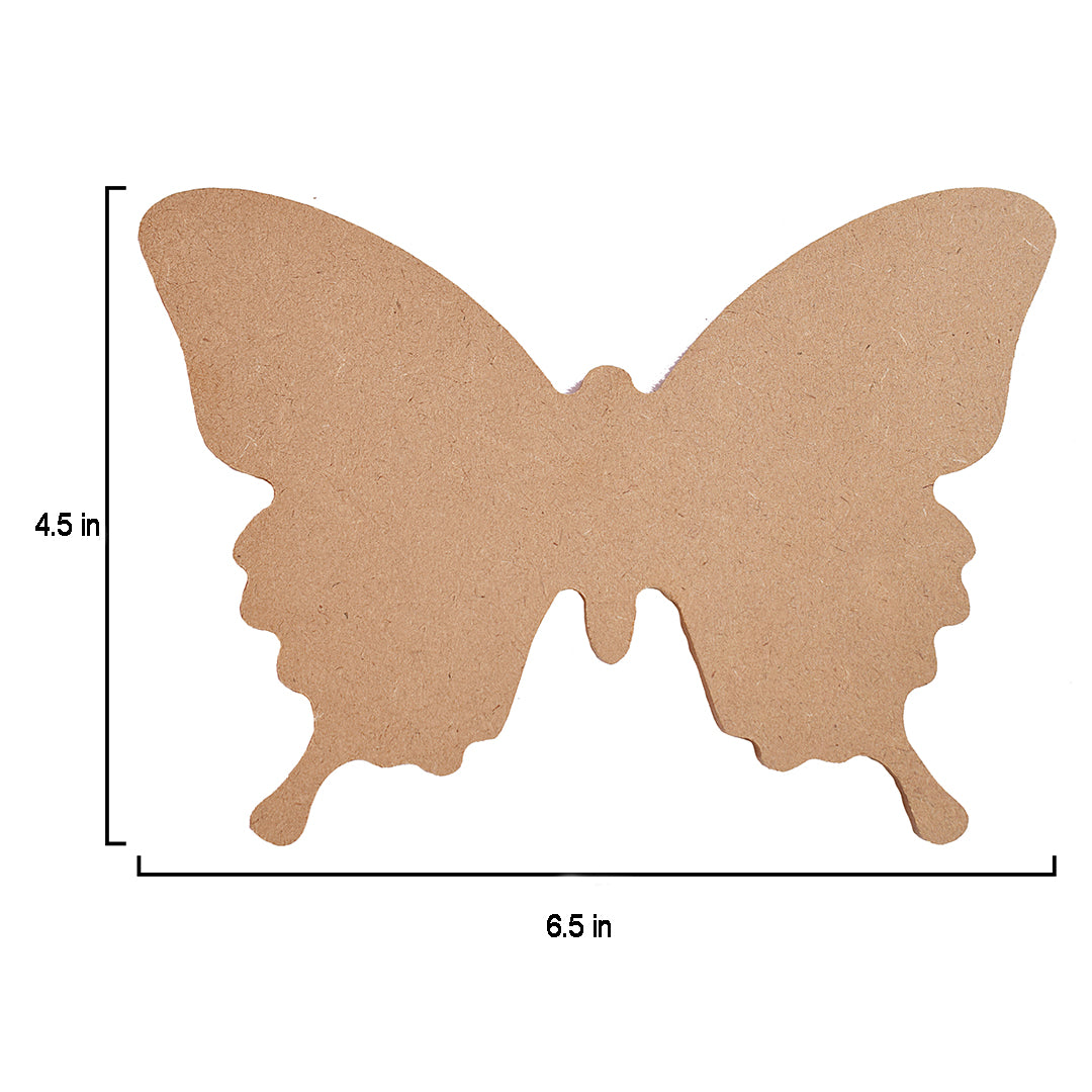 MDF Butterfly W6.5 X H4.5Inch 5.5Mm Thick 1Pc Lb